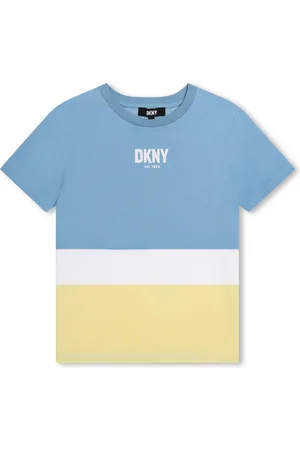 DKNY T-shirt en coton à design colour block