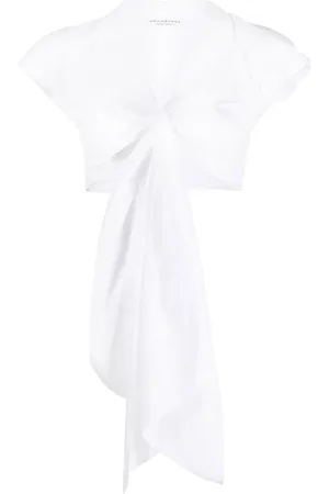 Serafini Blouse courte en taffetas