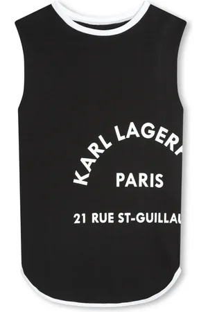 Karl Lagerfeld Robe en coton biologique à logo imprimé