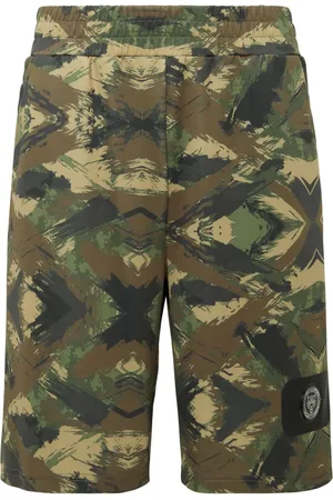 Philipp Plein Short élastiqué à patch logo