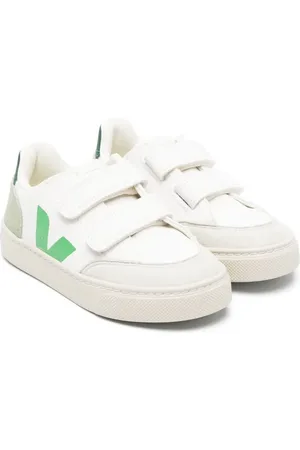 Veja Baskets en cuir à attache scratch