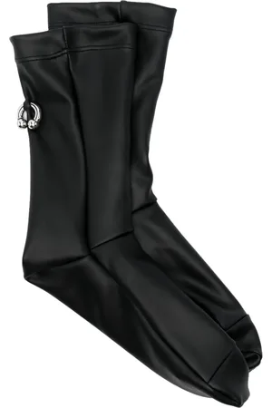 MELITTA BAUMEISTER Chaussettes en cuir artificiel à détail d