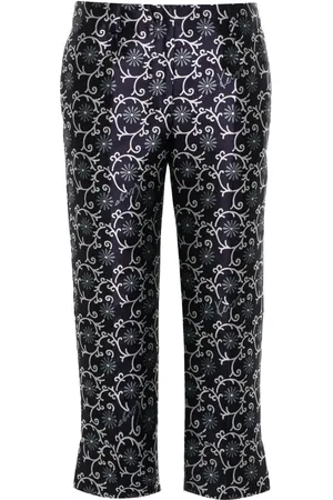 Kenzo Pantalon court Marguerite en jacquard