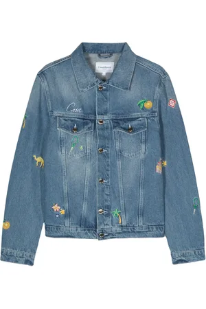 Casablanca Veste en jean à motif brodé