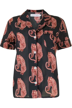 Desmond & Dempsey Pyjama à imprimé tigre