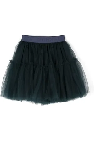 MONNALISA Jupe en tulle à taille logo
