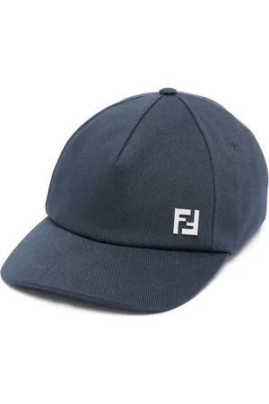 Fendi Casquette en coton à plaque logo