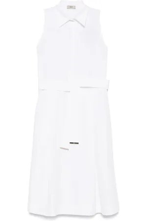 HERNO Robe mi-longue à taille ceinturée