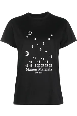 Maison Margiela T-shirt en coton à motif signature
