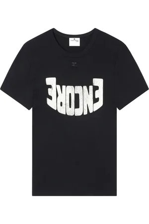 Courrèges T-shirt à imprimé graphique