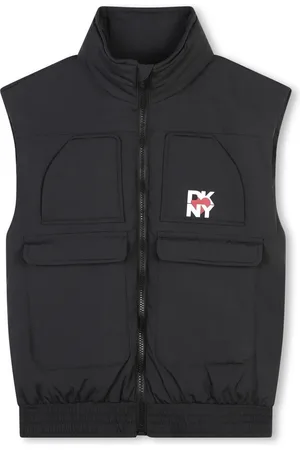 DKNY Gilet matelassé à logo imprimé