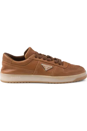 Prada Baskets Downtown en cuir nappa