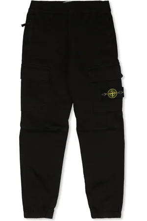Stone Island Pantalon cargo à patch Compass
