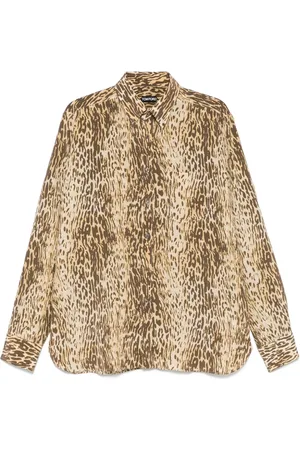 Tom Ford Chemise à imprimé animalier