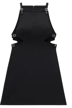 Courrèges Robe évasée à détail de boucle