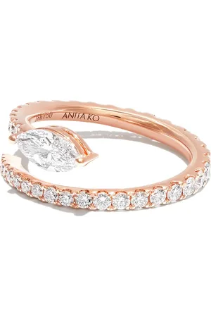 Anita Bague Two Row Coil en or 18ct sertie de diamants