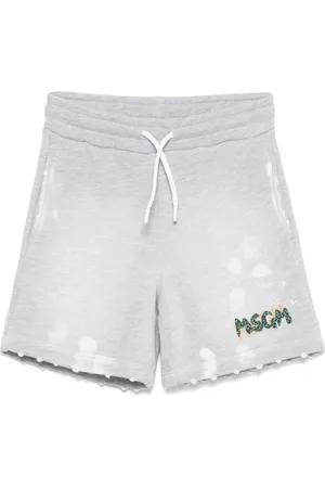 Msgm Short à effet usé