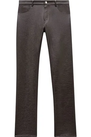 Courrèges Pantalon droit Reedition en cuir artificiel