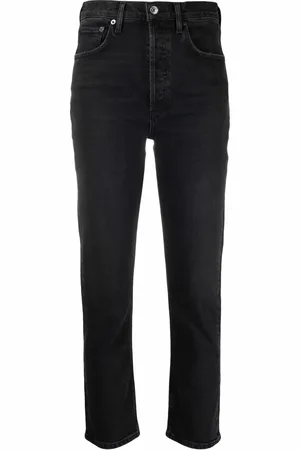 AGOLDE Jean droit à taille haute