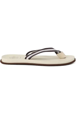 Brunello Cucinelli Claquettes de bain en cuir