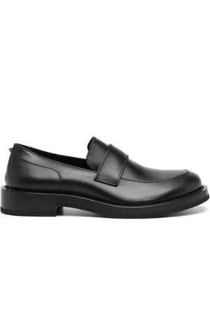 VALENTINO GARAVANI Mocassins en daim à logo embossé