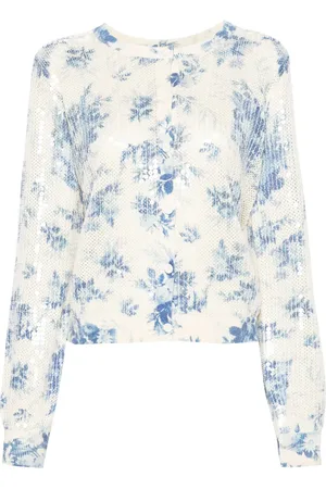 Twin-Set Cardigan en maille à fleurs imprimés