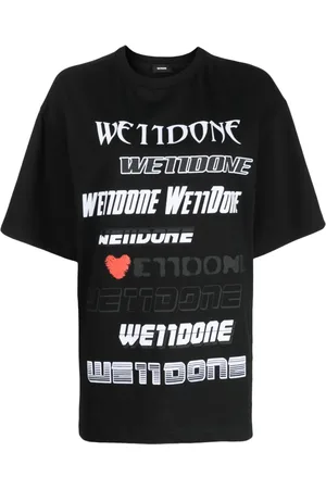 We11 Done T-shirt en coton à logo imprimé