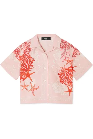 VERSACE Chemise imprimée à manches courtes