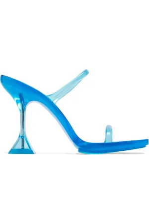 Amina Muaddi Mules Brito 95 mm à design translucide