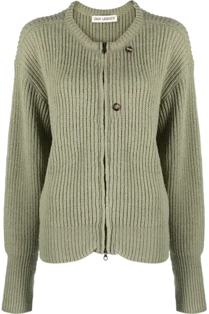 OUR LEGACY Cardigan en laine vierge à fermeture zippée