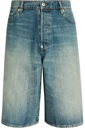 Kenzo Short en jean à effet délavé