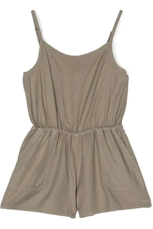Zadig & Voltaire Combishort en coton à logo brodé