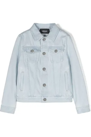 VERSACE Veste en jean à motif Medusa Head brodé