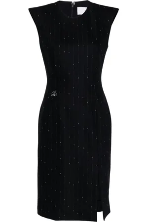 GENNY Robe mi-longue à fines rayures