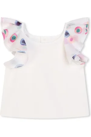 Chloé Blouse en coton biologique à volants