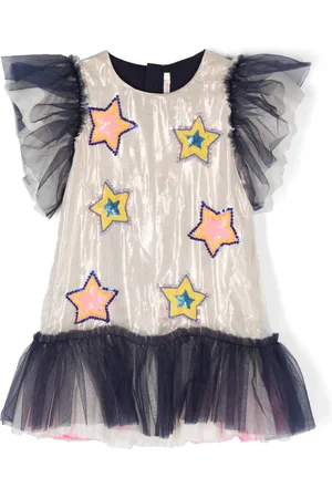 Billieblush Robe à patchs étoile