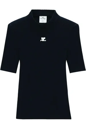 Courrèges Pull Reedition en maille nervurée