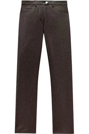 Courrèges Pantalon en vinyle à coupe droite