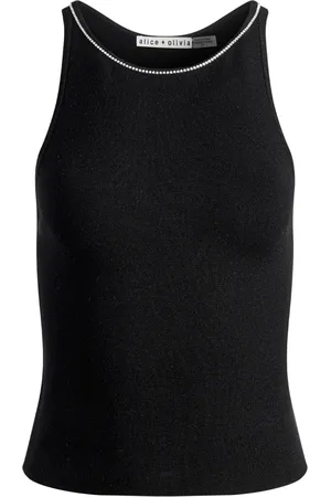ALICE+OLIVIA Débardeur Allen à ornements strassés