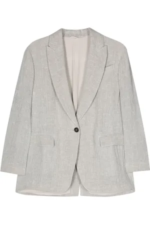 Brunello Cucinelli Blazer en lin mélangé