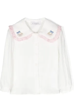MONNALISA Haut volanté à broderies