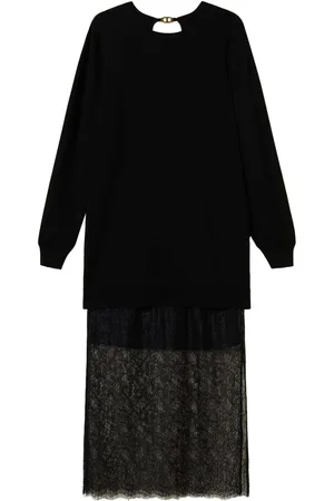 Twin-Set Robe à empiècements contrastants
