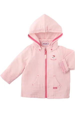 Miki House Veste zippée à motif brodé