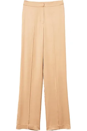 Twin-Set Pantalon en satin à coupe droite