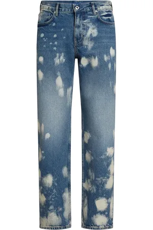Karl Lagerfeld Jean droit à effet usé
