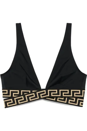 VERSACE Haut de bikini à détail Greca