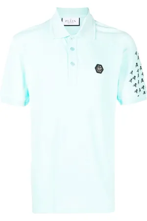 Philipp Plein Polo Skull and Bones en coton