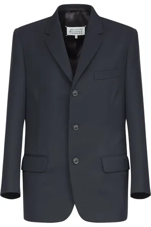 Maison Margiela Blazer en laine à simple boutonnage