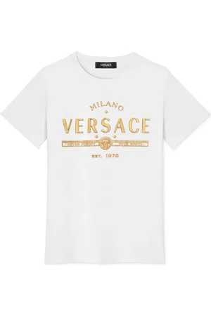 VERSACE T-shirt à logo pailleté