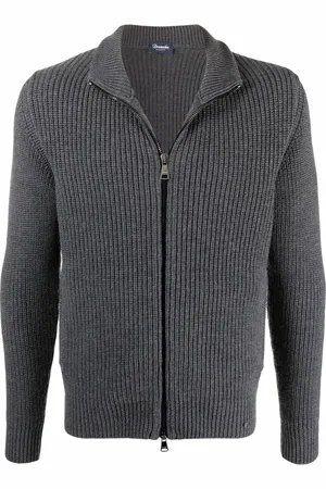 DRUMOHR Cardigan en mérinos à fermeture zippée